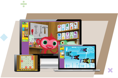 Mathseeds online math games for desktop and tablet